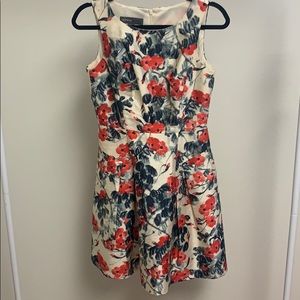 Structured Floral Dress